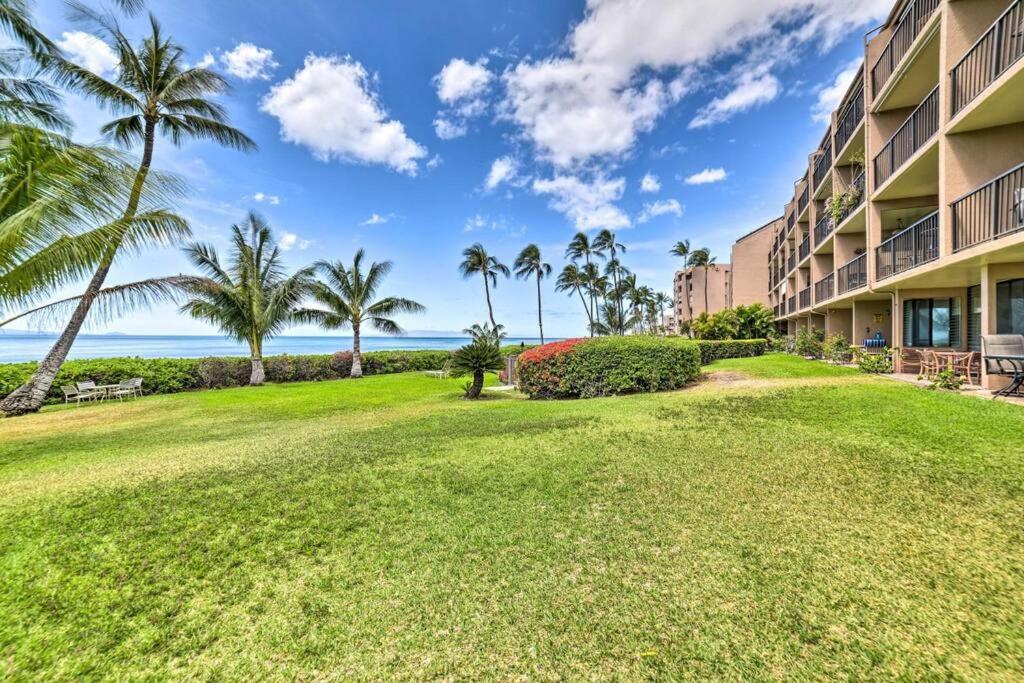 Stunning Maui Direct Ocean Front On The Beach, Walk To Beach From Condo, Watch Turtles, Whales, Ac In All Rooms Ocean View Pool And Spa Wailuku Eksteriør bilde