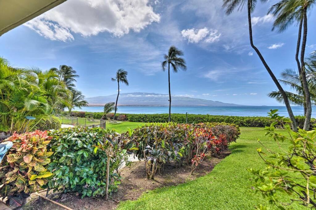 Stunning Maui Direct Ocean Front On The Beach, Walk To Beach From Condo, Watch Turtles, Whales, Ac In All Rooms Ocean View Pool And Spa Wailuku Eksteriør bilde